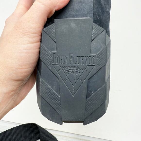 John Fluevog Metallic Silver Leather Cap Toe Derby Shoe Men's Size 8 EUC Lace Up - Picture 8 of 12